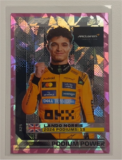 2025 Topps Turbo Attax #325 Lando Norris Podium Power — front