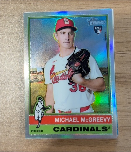2025 Topps Heritage High Number #585 Michael McGreevy — front