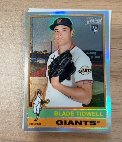 2025 Topps Heritage High Number #698 Blade Tidwell — front