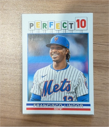2025 Topps Heritage High Number #P10-13 Francisco Lindor — front