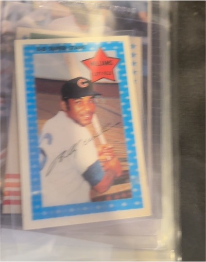 1971 Kellogg's 3-D Super Stars #61 Billy Williams — front