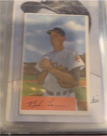 1954 Bowman #196 Bob Lemon — front
