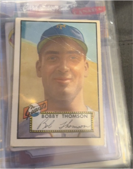1952 Topps #313 Bobby Thomson — front
