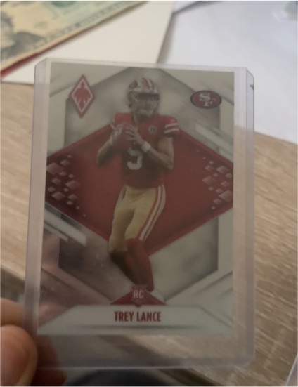 2021 Panini Phoenix Trey Lance Rookie Card — front