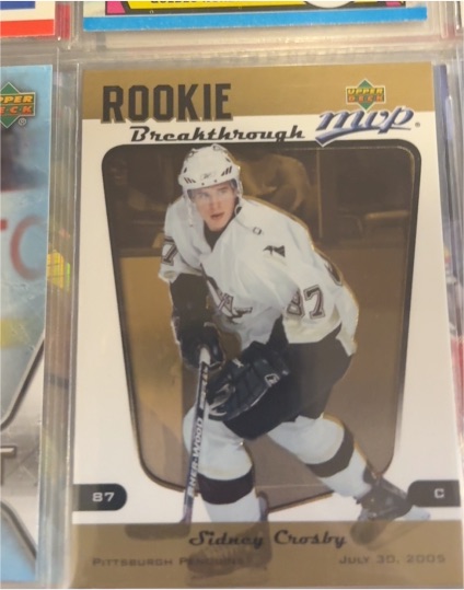 2005-06 Upper Deck MVP Rookie Breakthrough #RB1 Sidney Crosby — front