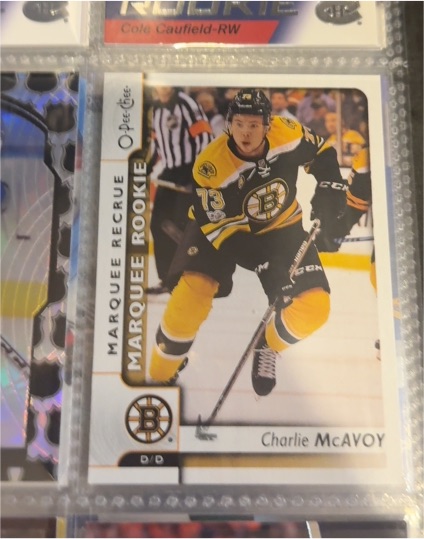 2017-18 O-Pee-Chee #536 Charlie McAvoy — front