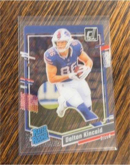 2023 Panini Clearly Donruss #57 Dalton Kincaid Rated Rookie RC — front