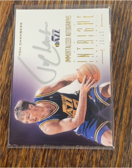 2021 Panini Intrigue Immortalized Autographs #157 Tom Chambers — front