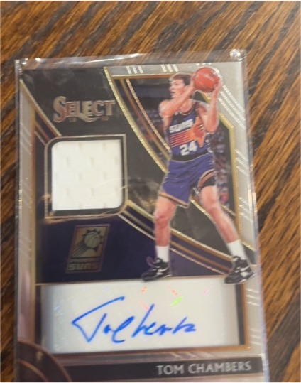 2019-20 Panini Select Autograph Memorabilia Tom Chambers — front