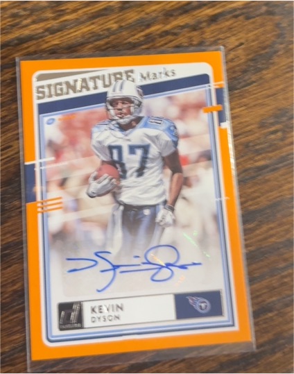 2020 Panini Donruss Signature Marks #SM-KD Kevin Dyson — front