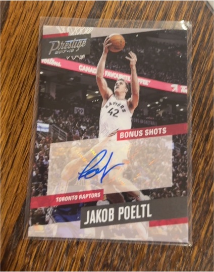 2017-18 Panini Prestige #73 Jakob Poeltl Bonus Shots — front