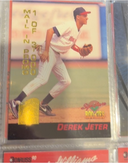 1994 Signature Rookies #S4 Derek Jeter Hottest Prospects Mail-In Promo — front