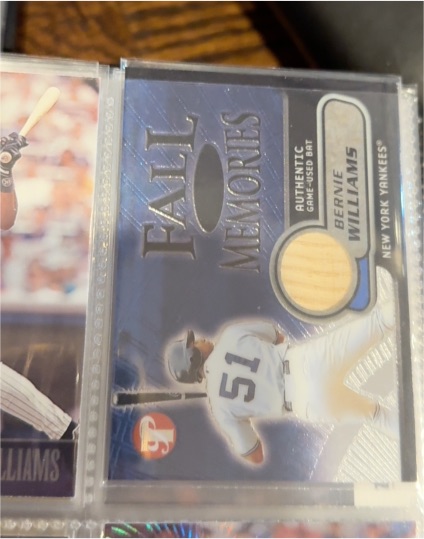 2002 Topps Pristine Fall Memories #BW Bernie Williams — front
