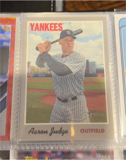 2019 Topps Heritage #1 Aaron Judge — front