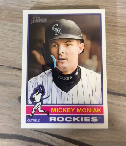 2025 Topps Heritage High Number #565 Mickey Moniak — front