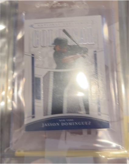 2020 Panini National Treasures - Colossal Materials Jasson Dominguez #CM-JD /99 — front