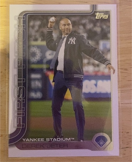 2025 Topps Update #FPU-8 Derek Jeter First Pitch — front