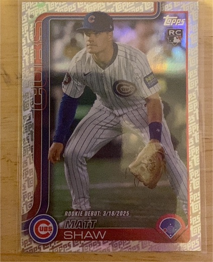 2025 Topps Chrome Update #USC135 Matt Shaw — front