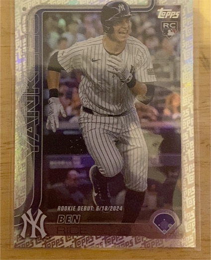 2025 Topps Update #US25 Ben Rice — front