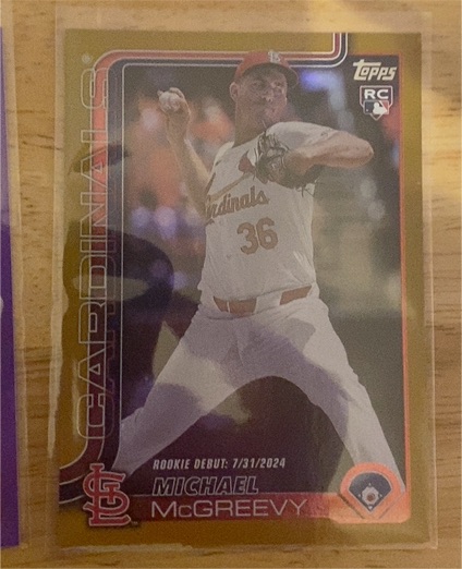 2025 Topps Update #US60 Michael McGreevy — front