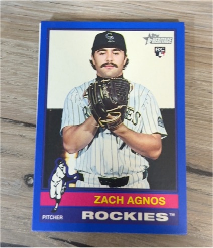 2025 Topps Heritage High Number #541 Zach Agnos — front