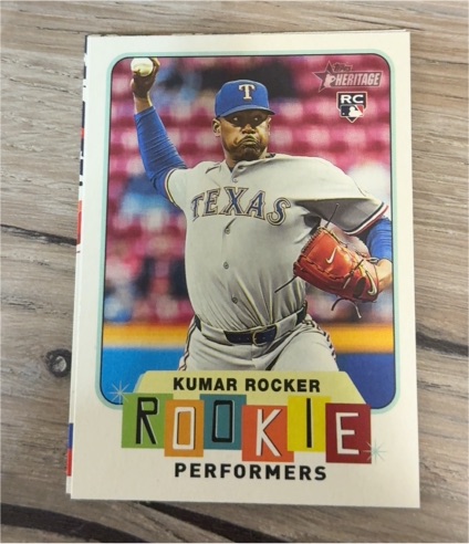 2025 Topps Heritage High Number #RP-13 Kumar Rocker Rookie Performers — front