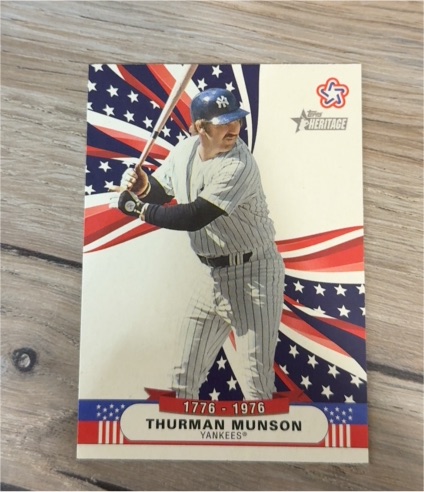 2025 Topps Heritage High Number Bicentennial Stars #BS14 Thurman Munson — front