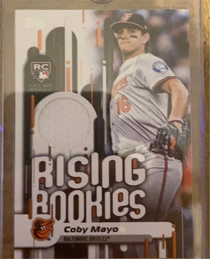 2025 Topps Update #RRR-CM Coby Mayo Rising Rookies Relic — front