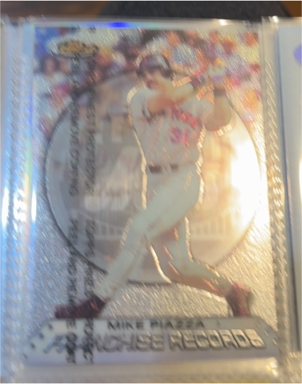 1995 Topps Finest #1 Mike Piazza — front