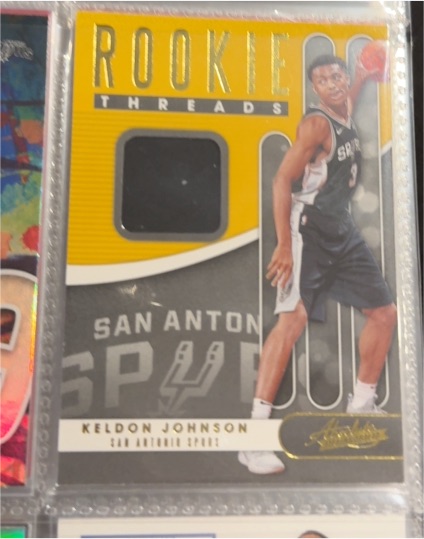2019-20 Panini Absolute Memorabilia Rookie Threads #27 Keldon Johnson — front