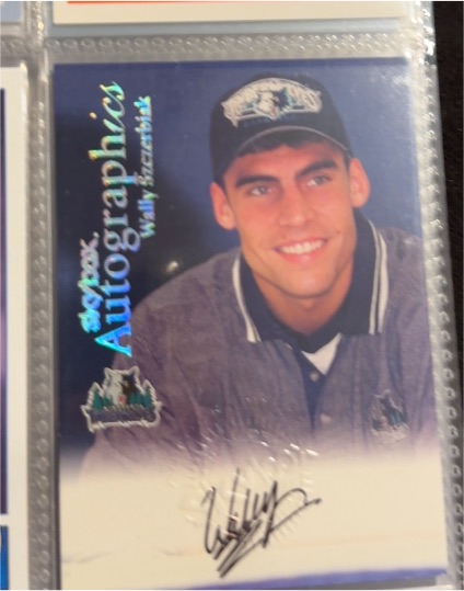 1999 SkyBox Autographics Wally Szczerbiak — front