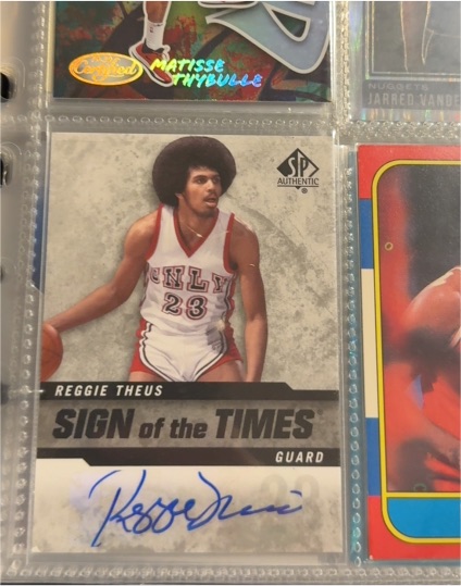 2014-15 Upper Deck SP Authentic #SOT-RT Reggie Theus Sign of the Times — front