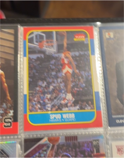 1986-87 Fleer #120 Spud Webb — front