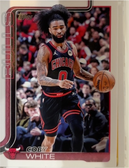 2025-26 Topps #34 Coby White — front