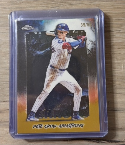 2025 Topps Chrome Update #NT-23 Pete Crow-Armstrong Night Terrors — front