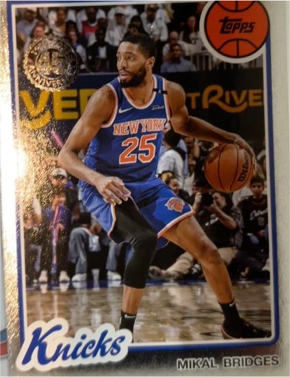 2025-26 Topps #80BK-38 Mikal Bridges — front