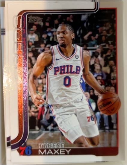 2025-26 Topps #21 Tyrese Maxey — front