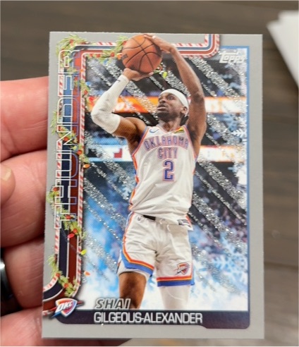 2025-26 Topps Holiday #H90 Shai Gilgeous-Alexander — front