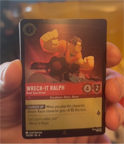 Disney Lorcana Reign of Jafar #135 Wreck-It Ralph Back Seat Driver — front