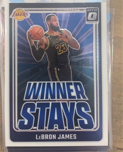 2024-25 Panini Donruss Optic #1 LeBron James Winner Stays — front