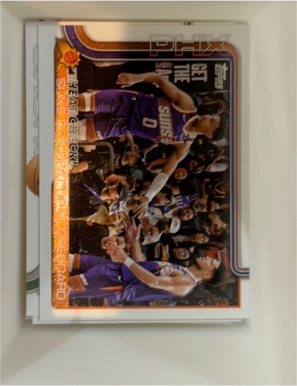 2025-26 Topps #294 Heat Check! Suns Duo Heat Up Scoreboard — front