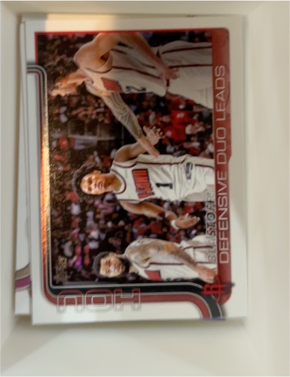 2025-26 Topps #297 Blastoff!: Defensive Duo Leads Houston Rockets — front