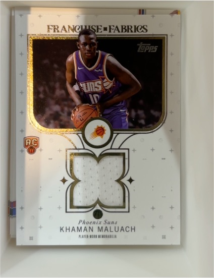 2025-26 Topps Franchise Fabrics #FF-KM Khaman Maluach — front