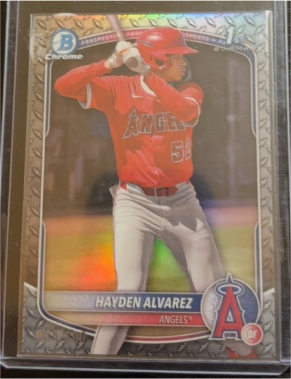 2025 Bowman Chrome #BCP-12 Hayden Alvarez — front
