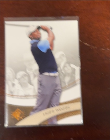 2013 Upper Deck SP Authentic #1 Tiger Woods — front