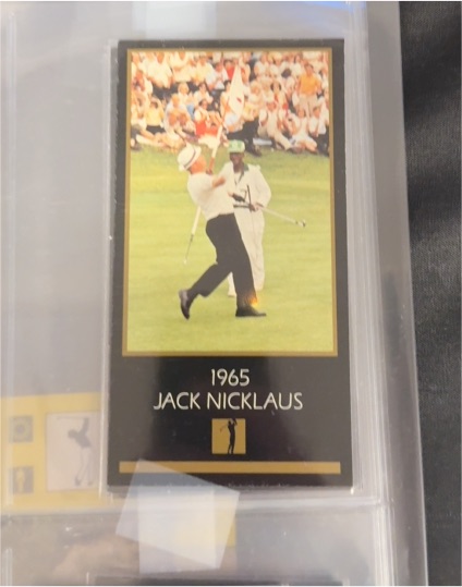 1965 Grand Slam Ventures The Masters Collection Jack Nicklaus — front