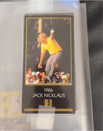 1997 Grand Slam Ventures Champions Of Golf 1986 Jack Nicklaus — front