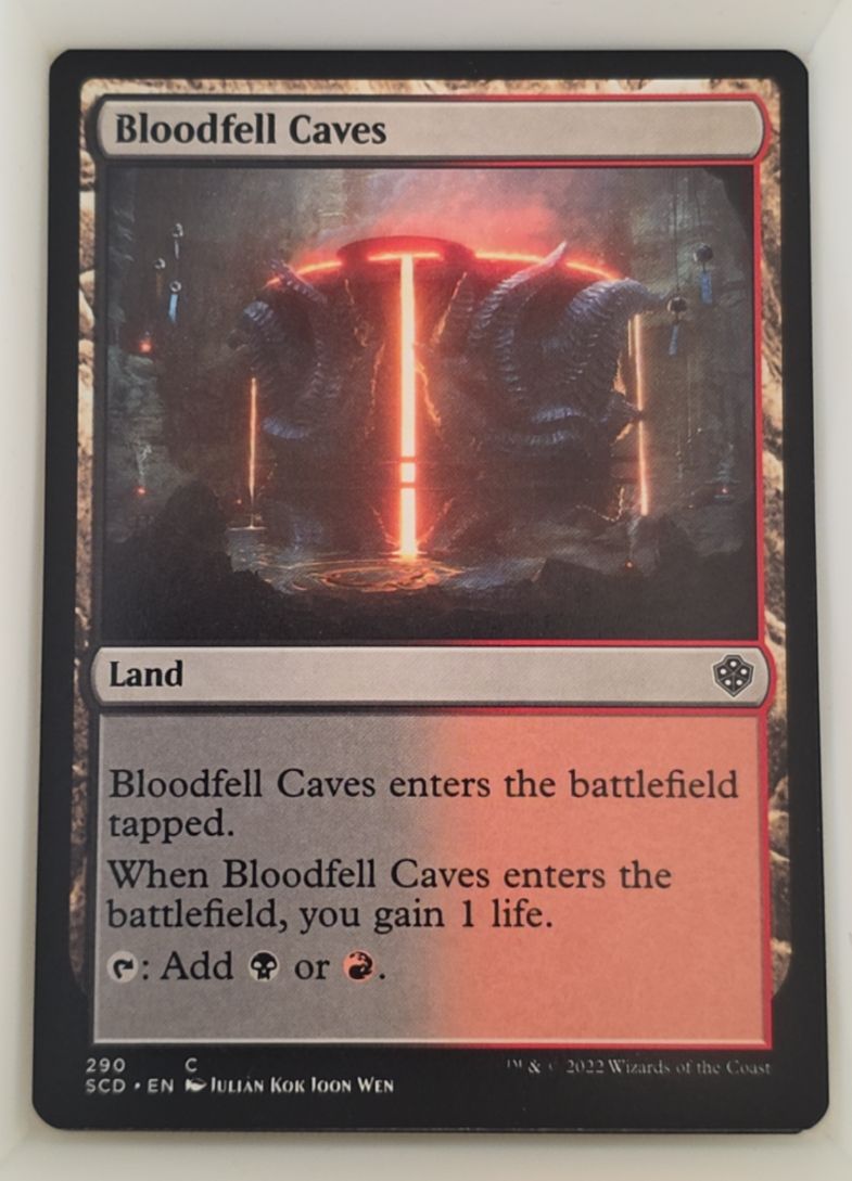 2022 Magic: The Gathering #290 Bloodfell Caves — front