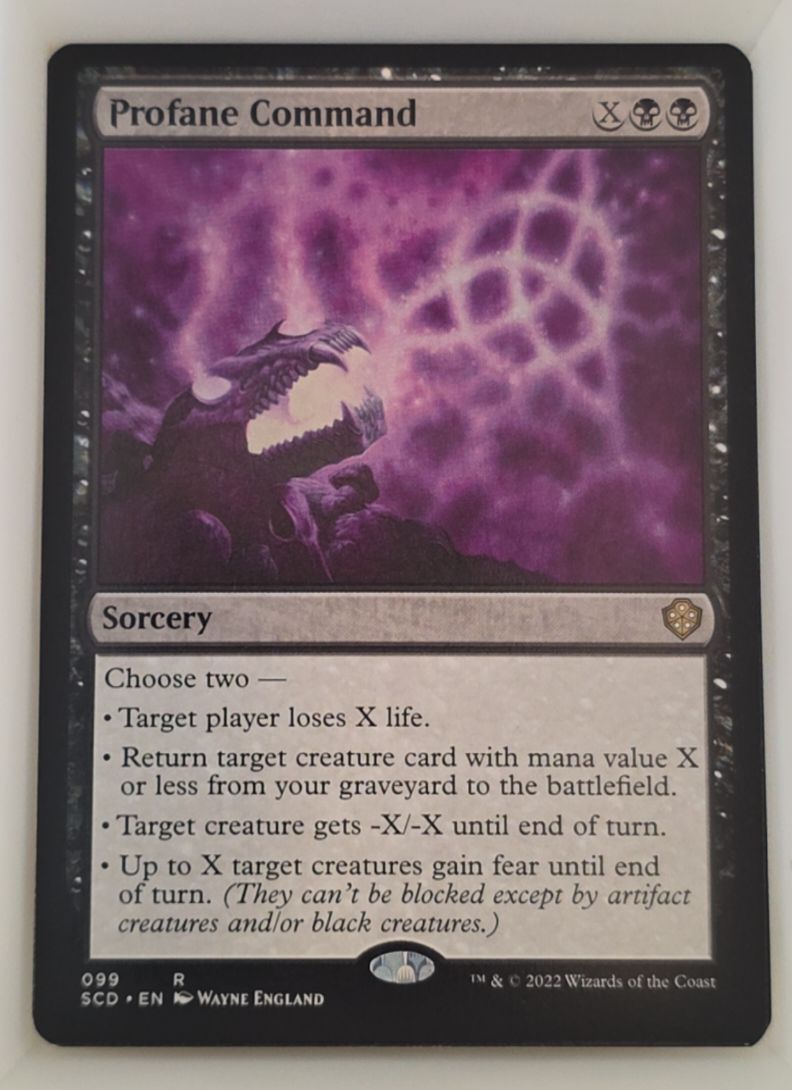 2022 Magic: The Gathering #099 Profane Command — front