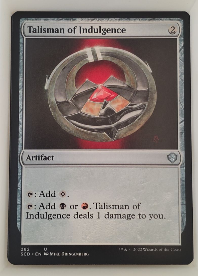 2022 Magic: The Gathering #282 Talisman of Indulgence — front